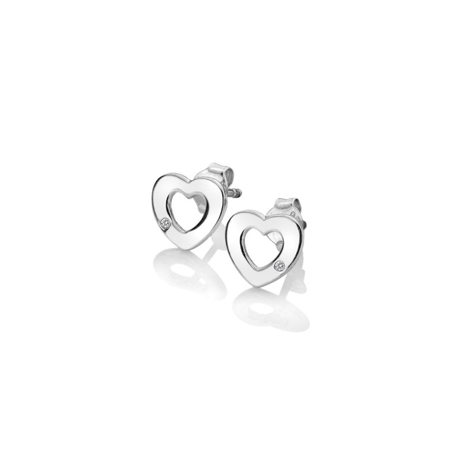 Hot Diamonds Silver Cut Out Heart Stud Earrings