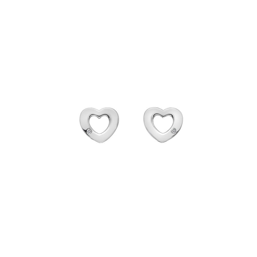 Hot Diamonds Silver Cut Out Heart Stud Earrings