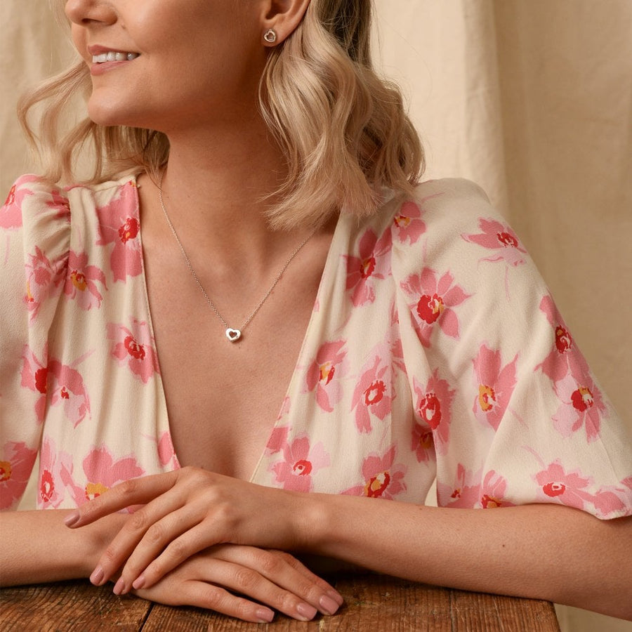 Hot Diamonds Silver Cut Out Heart Stud Earrings