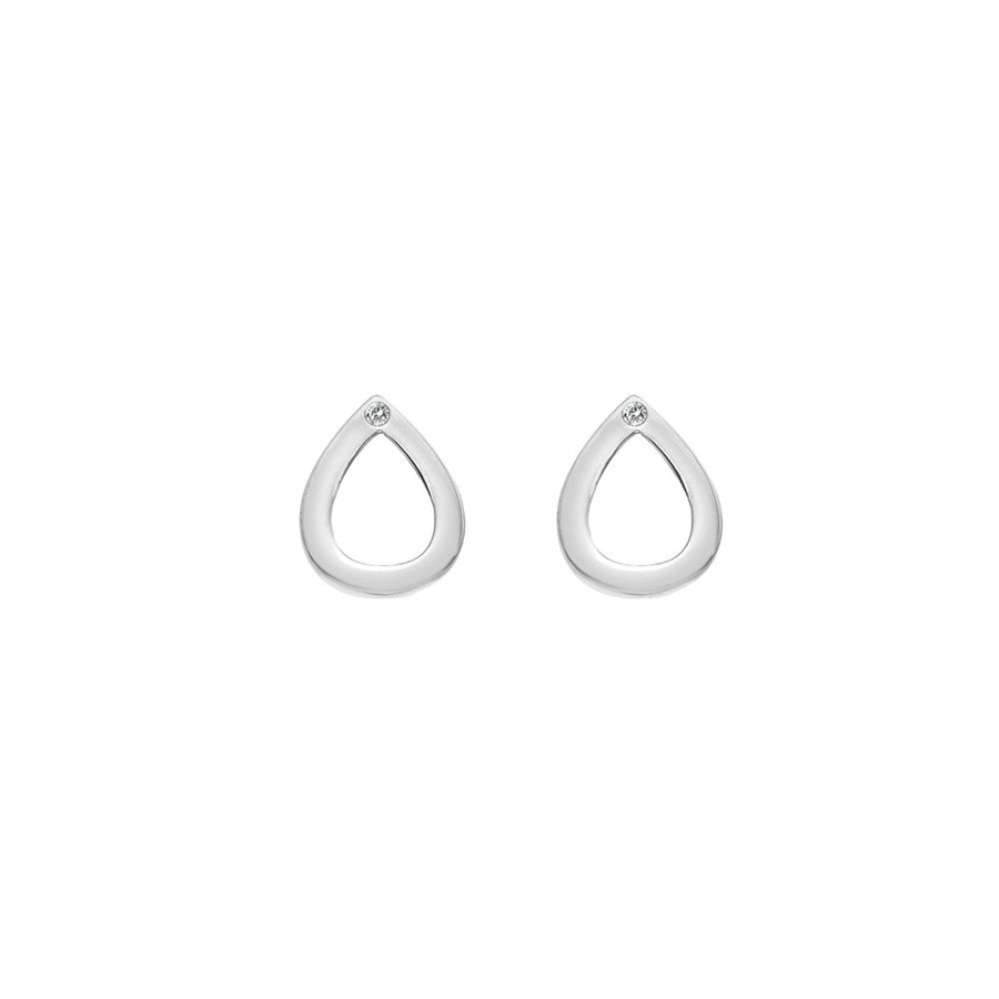 Hot Diamonds Silver Open Teardrop Stud Earrings