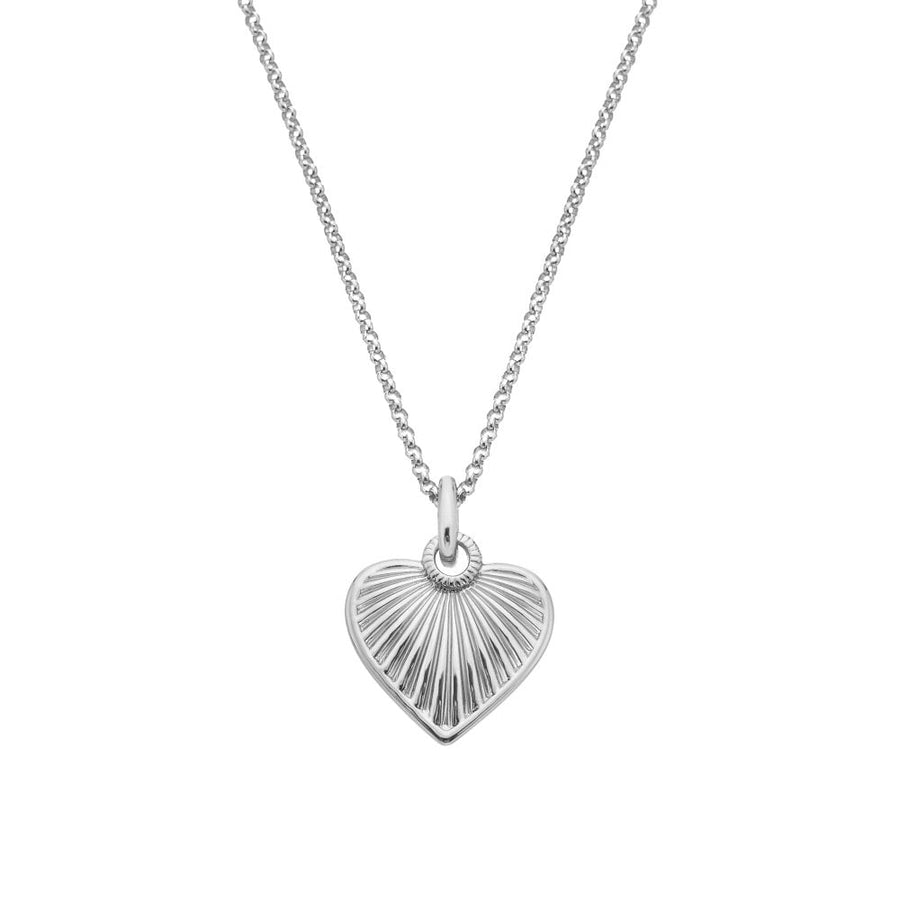 Hot Diamonds Silver Lined Heart Pendant & Adjustable Chain