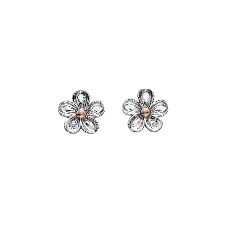 Hot Diamonds Silver Forget Me Not Flower Stud Earrings