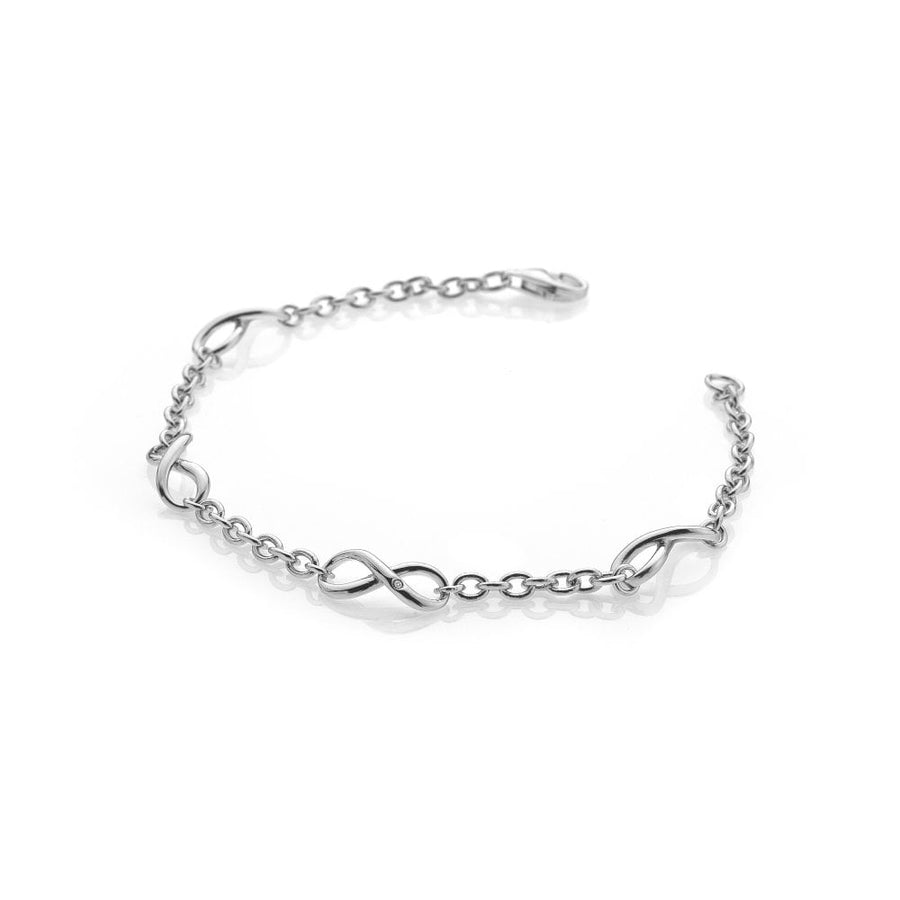 Hot Diamonds Silver Infinity Link Bracelet