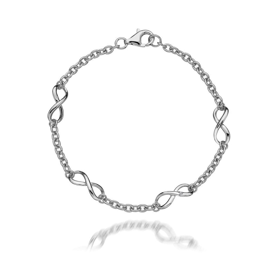 Hot Diamonds Silver Infinity Link Bracelet