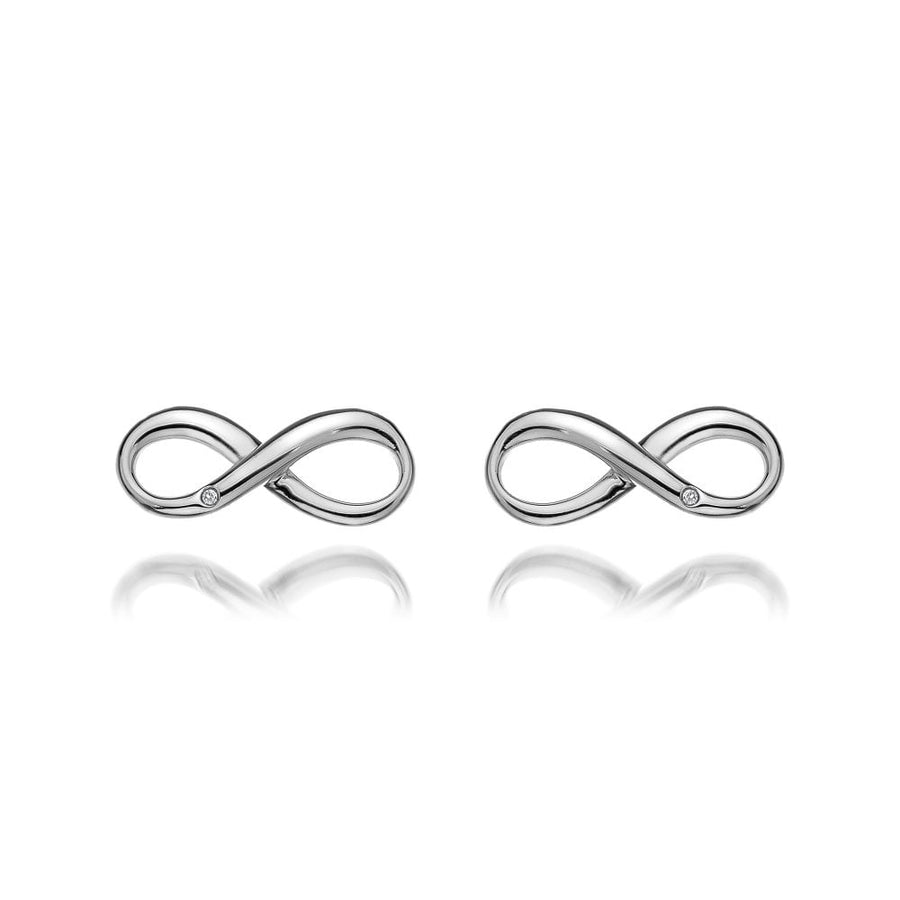 Hot Diamonds Silver Infinity Stud Earrings