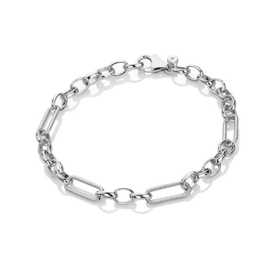 Hot Diamonds X TG Silver Open Link Bracelet
