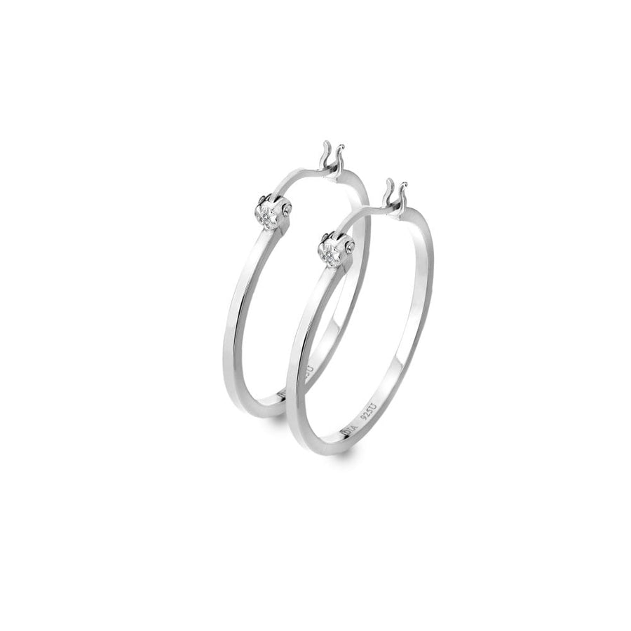 Hot Diamonds Silver 25mm Hoop Earrings