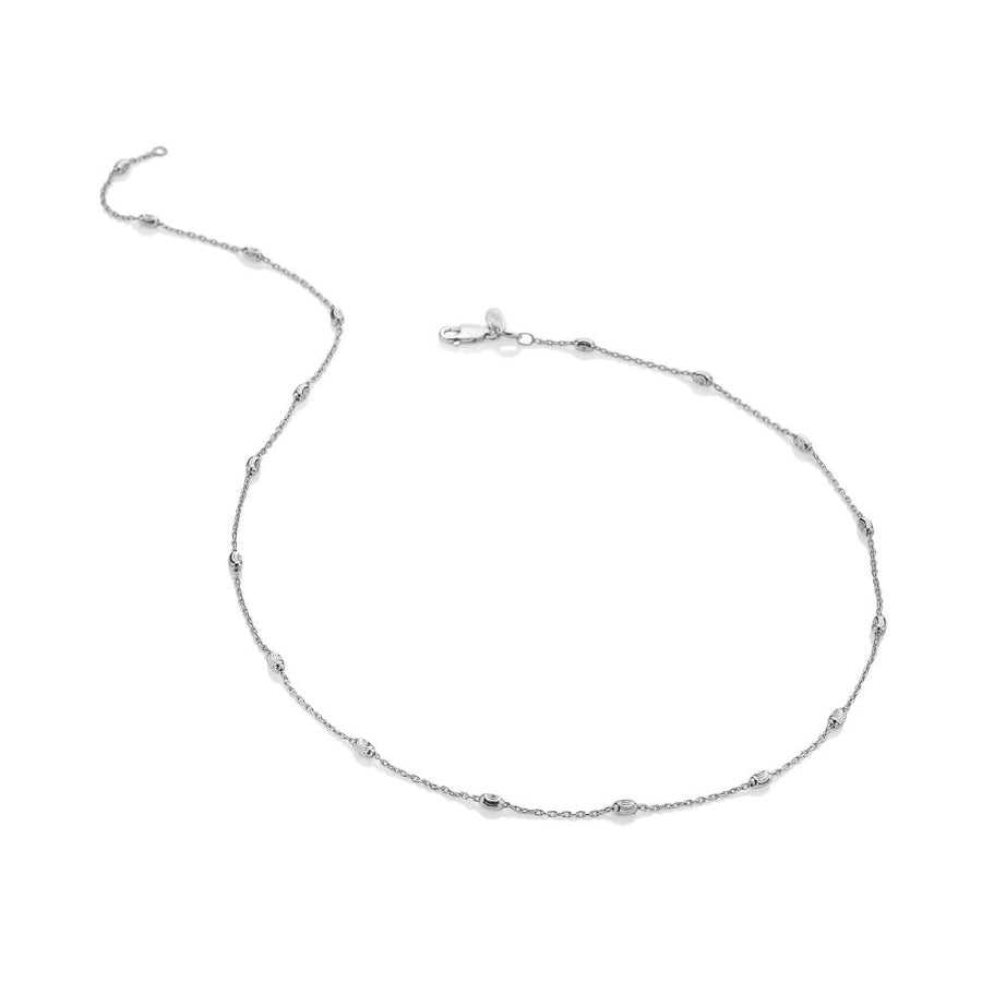 Hot Diamonds Silver Oval Faceted Bead Chain