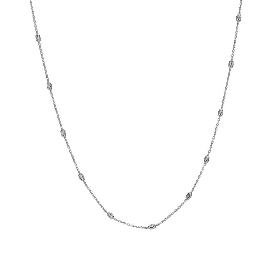 Hot Diamonds Silver Oval Faceted Bead Chain