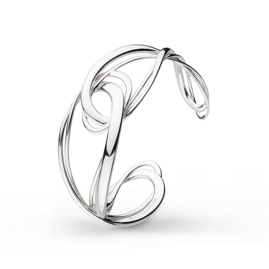 Kit Heath Sterling Silver Infinity Grande Cuff Bangle