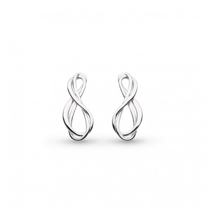Kit Heath Sterling Silver Double Infinity Stud Earrings