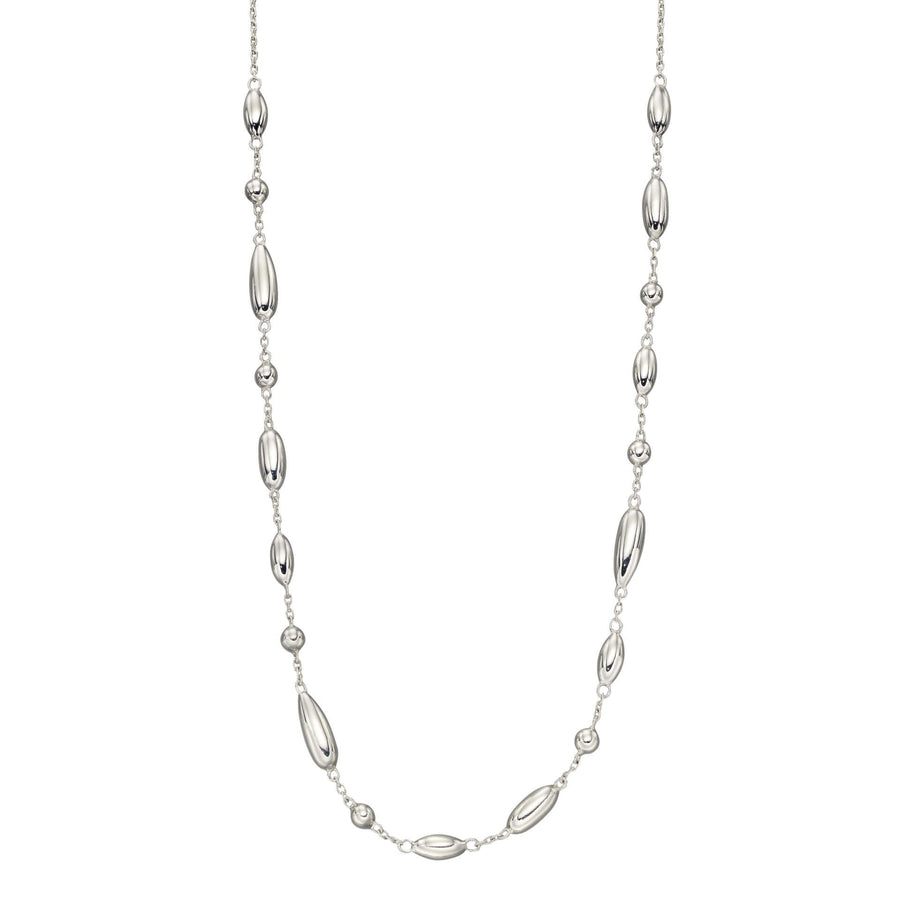 Plain Beaded Adjustable Chain Necklace