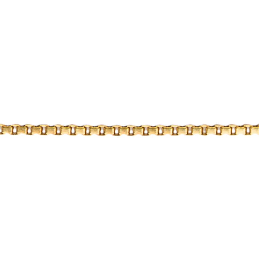 Gold Plated Fine Box Chain Adjustable Necklace