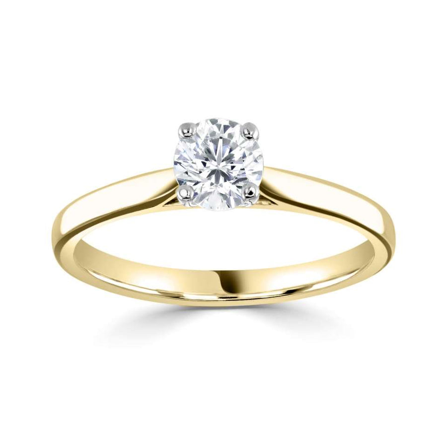 18ct Yellow FAIRTRADE Gold 0.50 Carat Diamond Solitaire Ring