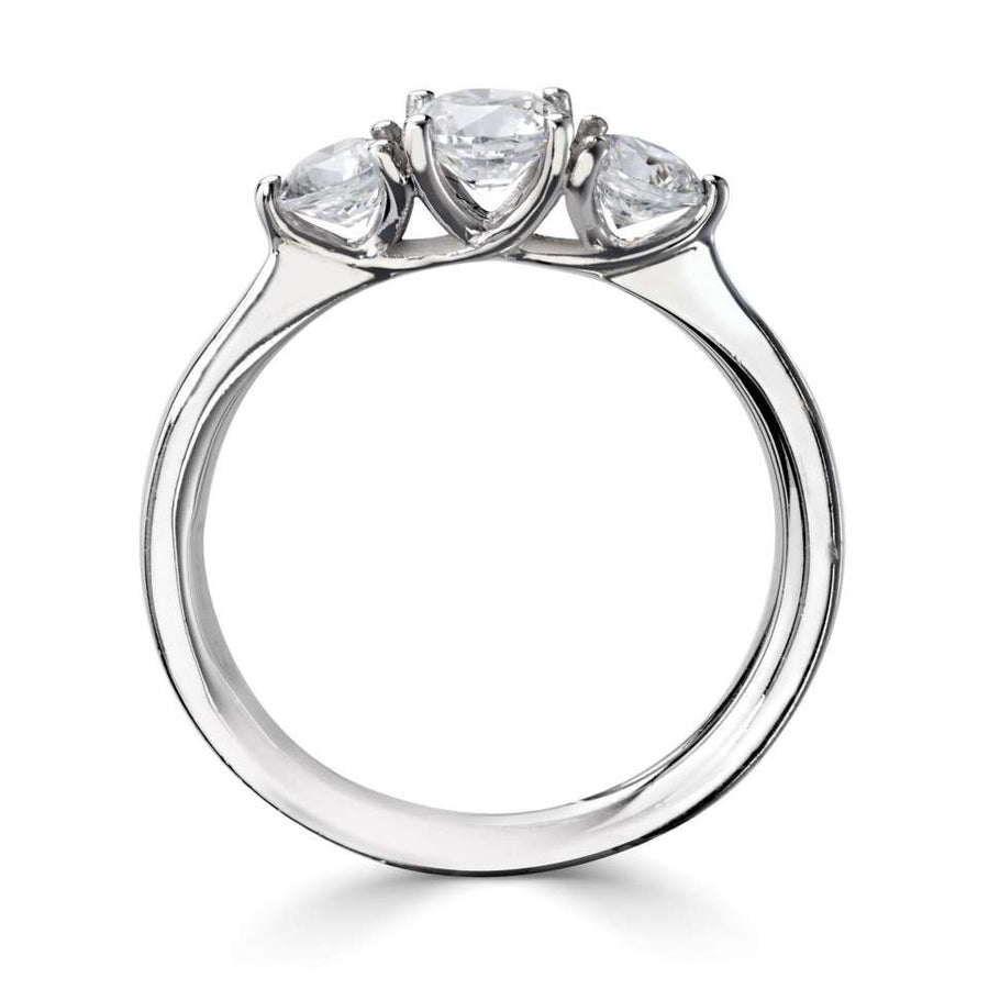 Platinum 0.45ct H SI1 Diamond Trilogy Engagement Ring