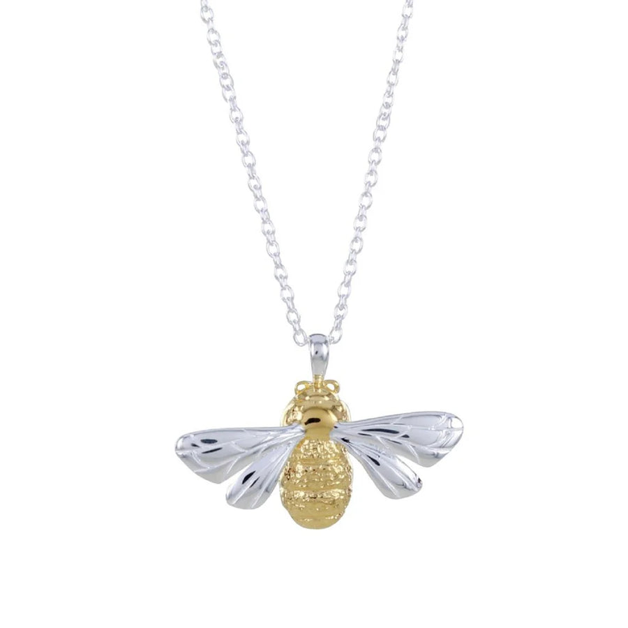Two-Tone Detailed Queen Bee Necklace