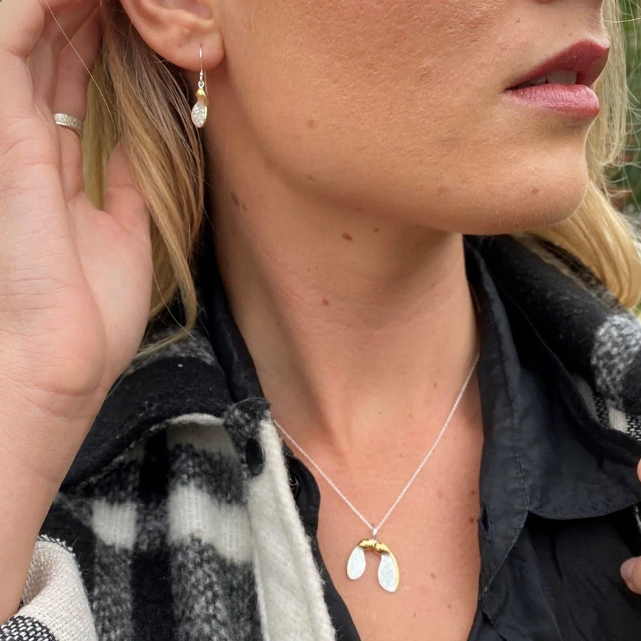 Two-Tone Detailed Sycamore Necklace