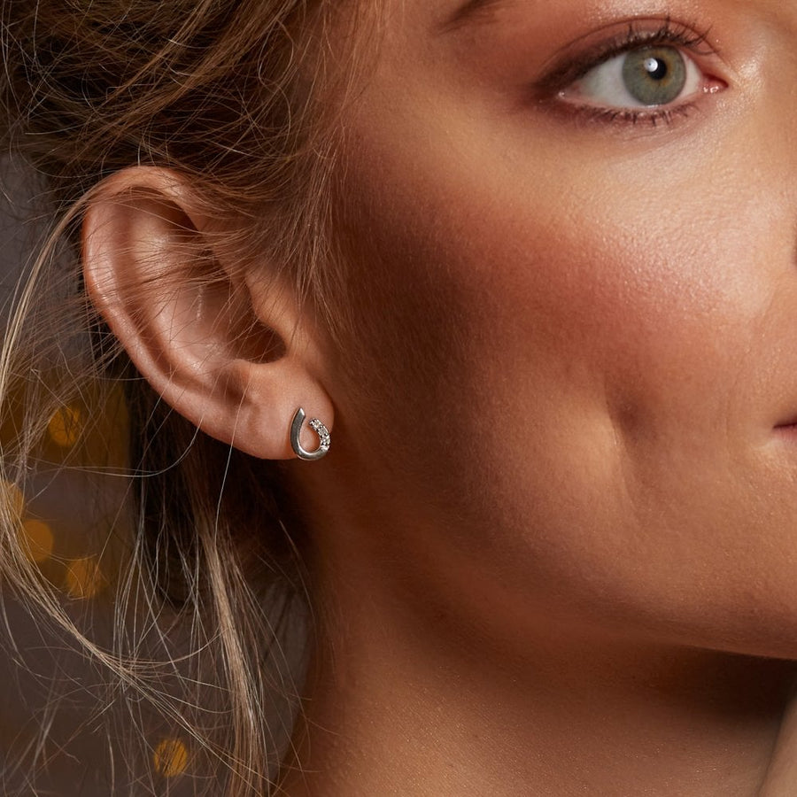 Hot Diamonds Silver 10x7mm x3 Diamond Teardrop Stud Earrings