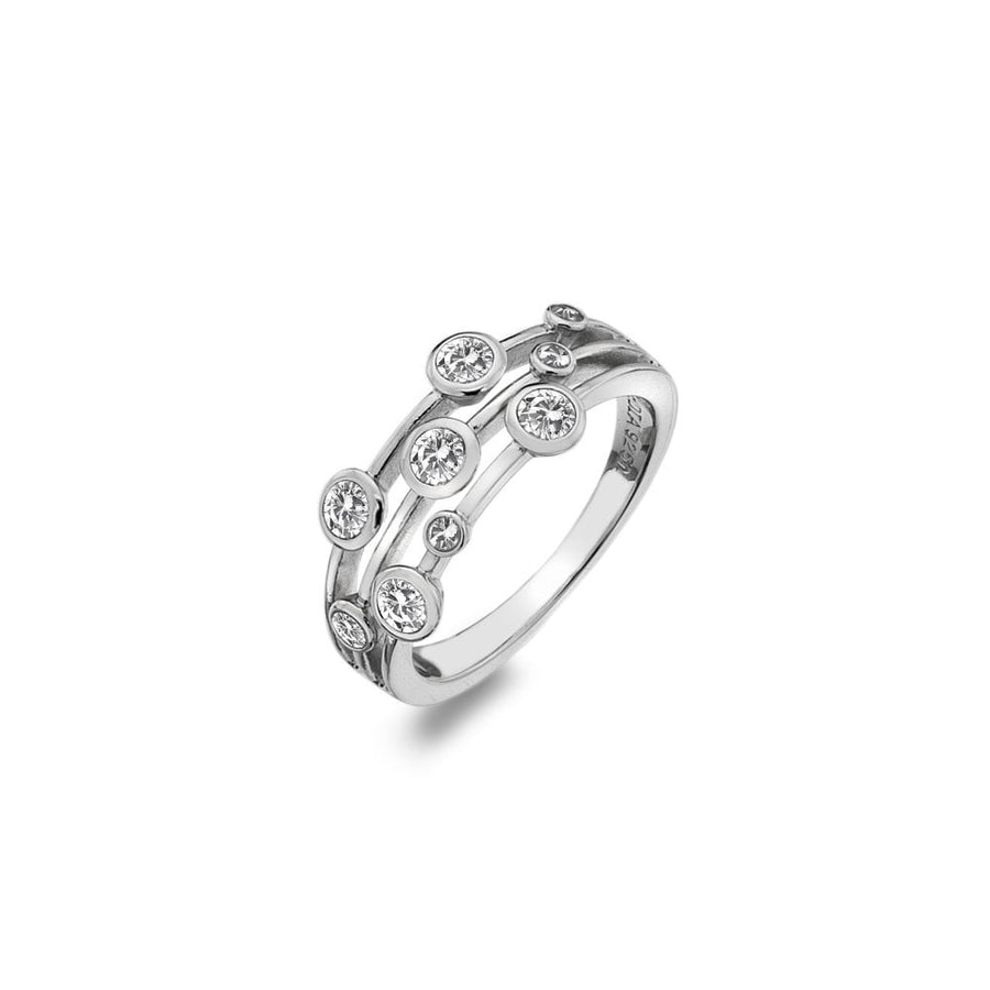 Hot Diamonds White Topaz Bubble Ring