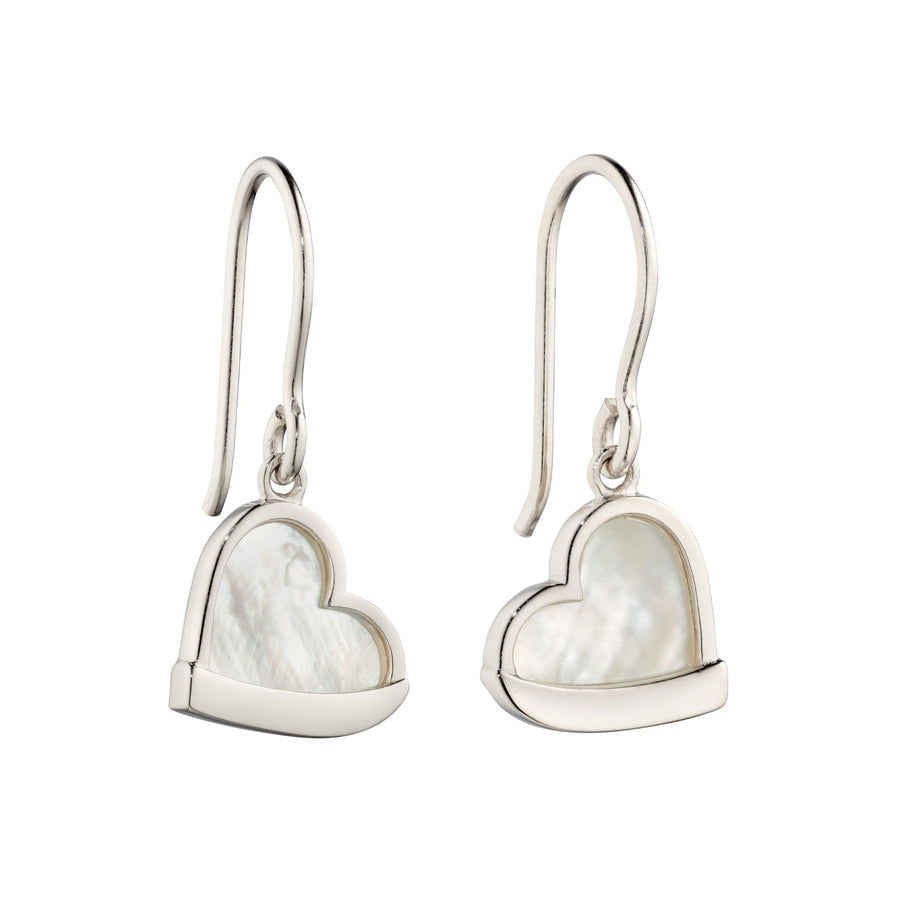 Fiorelli Sterling Silver White Mother-of-Pearl Drop Earrings