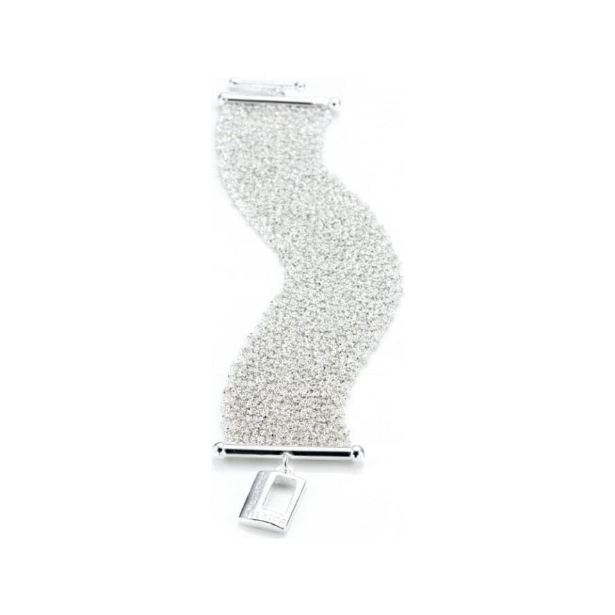 Babette Wasserman Woven Sterling Silver Bracelet