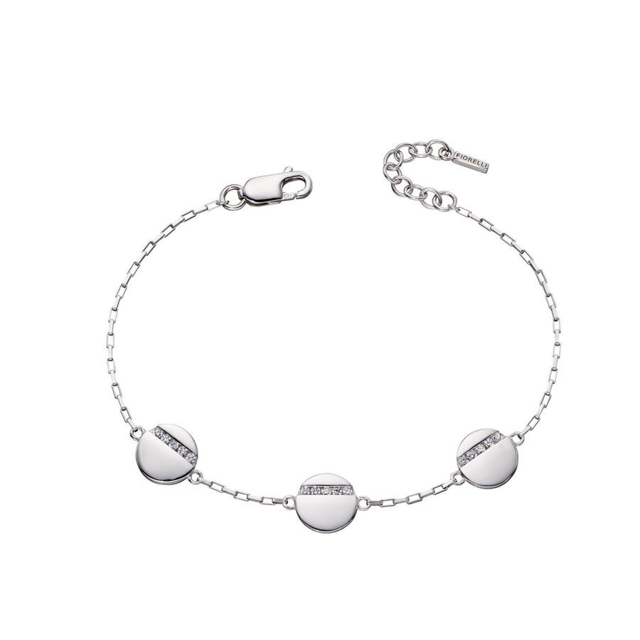 Fiorelli Sterling Silver Triple Disc Bracelet