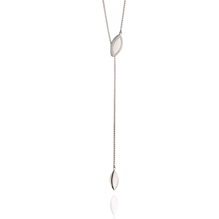 Fiorelli Sterling Silver Marquise Shaped Lariat Necklace