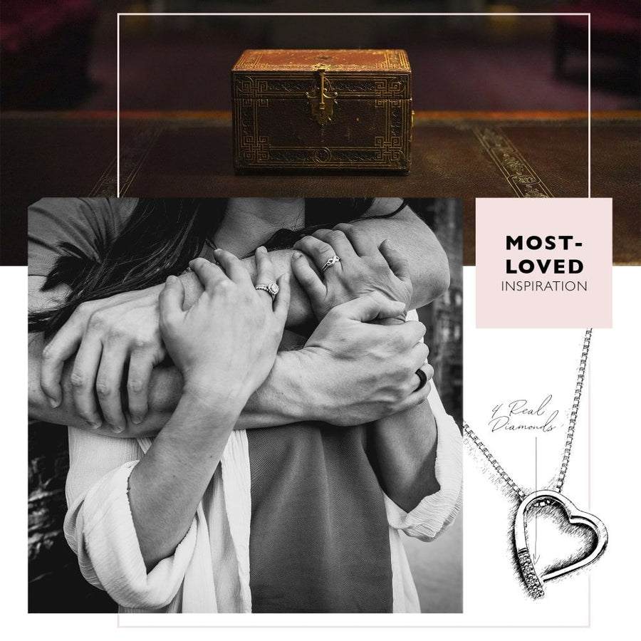 Hot Diamonds Silver Open Heart & Chain Link Bracelet