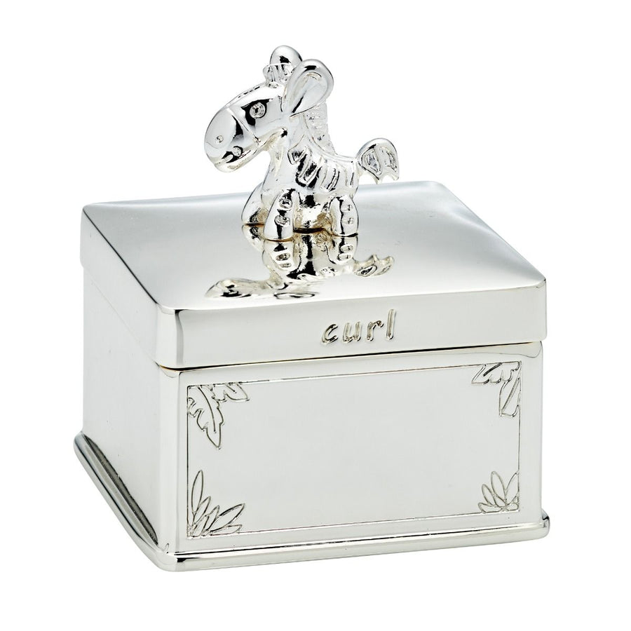 D for Diamond Childs Giraffe & Zebra Tooth and Curl Boxes