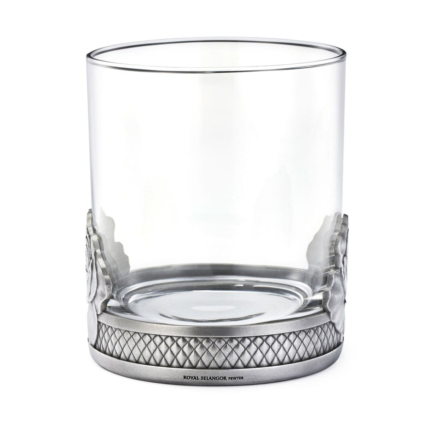 Royal Selangor Pewter Rose Whisky Tumbler