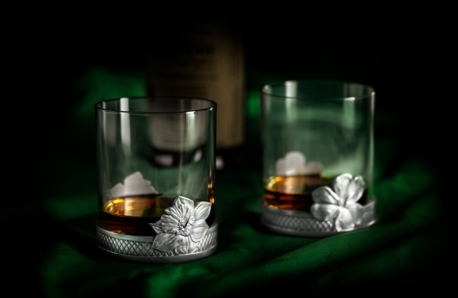 Royal Selangor Pewter Single Daffodil Whisky Tumbler