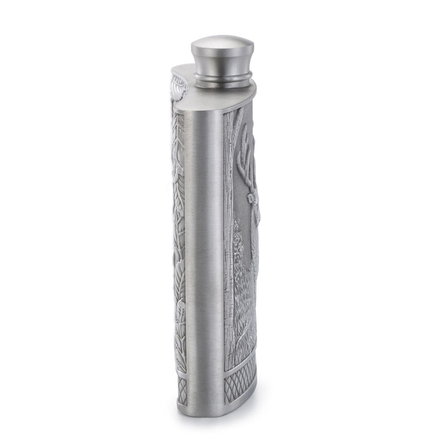 Royal Selangor Pewter Stag and Woodland Hipflask