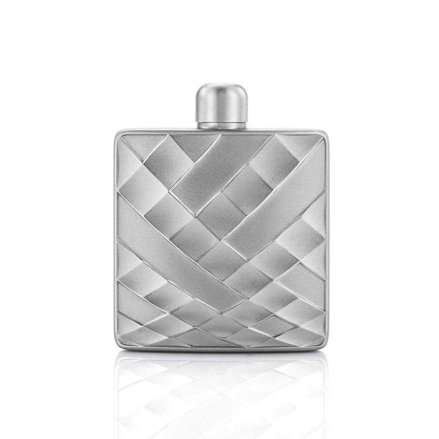 Royal Selangor Pewter Faceted Square Hip Flask