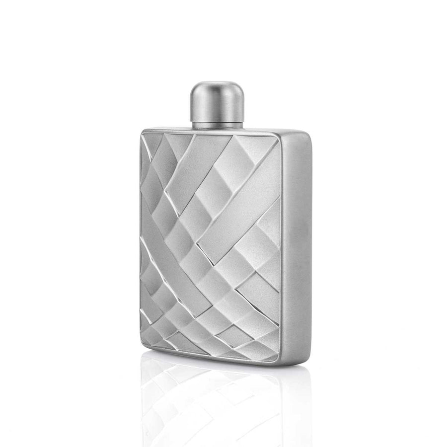 Royal Selangor Pewter Faceted Square Hip Flask