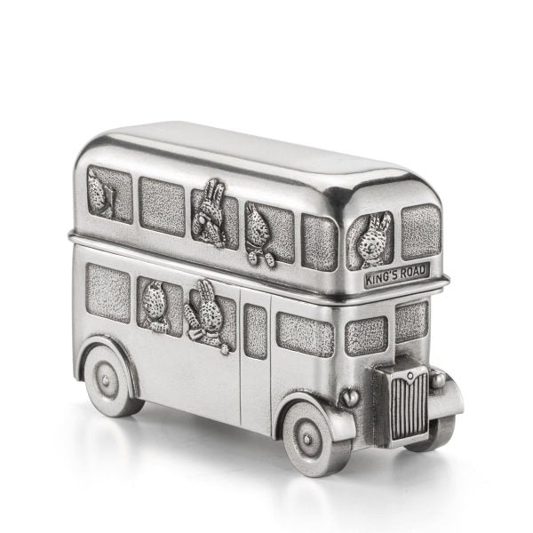 Royal Selangor Bunny's Day Out Bus Trinket Box in Pewter