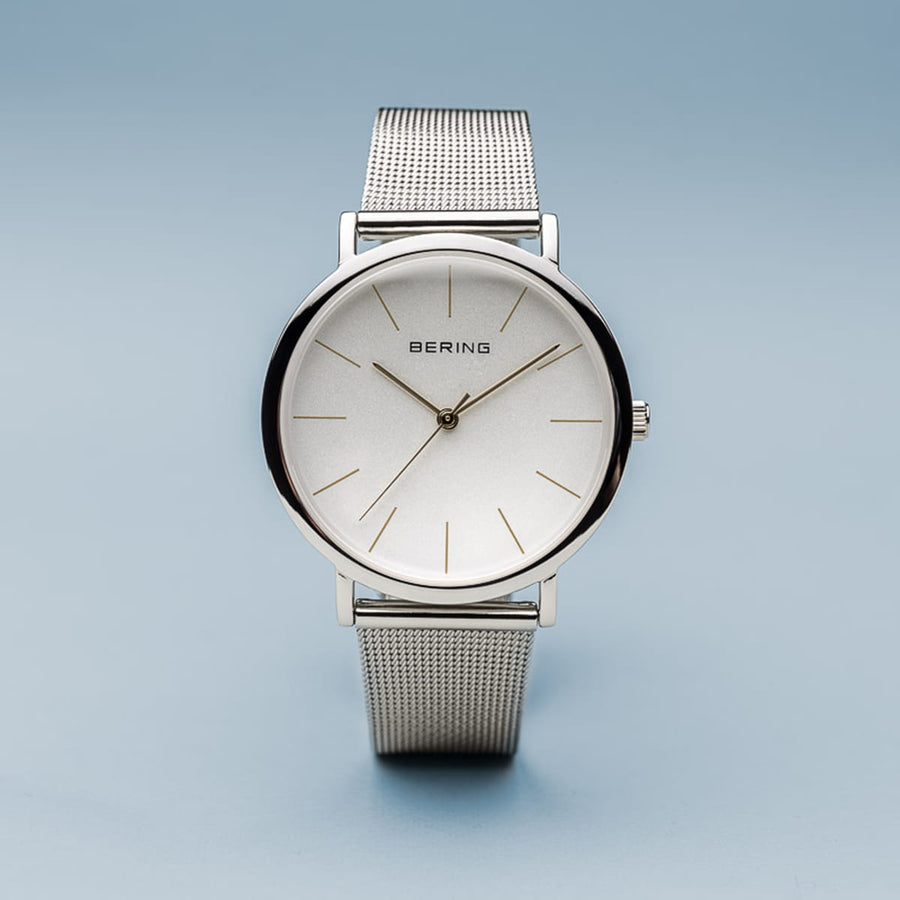 Bering Classic Stainless Steel Mesh Watch