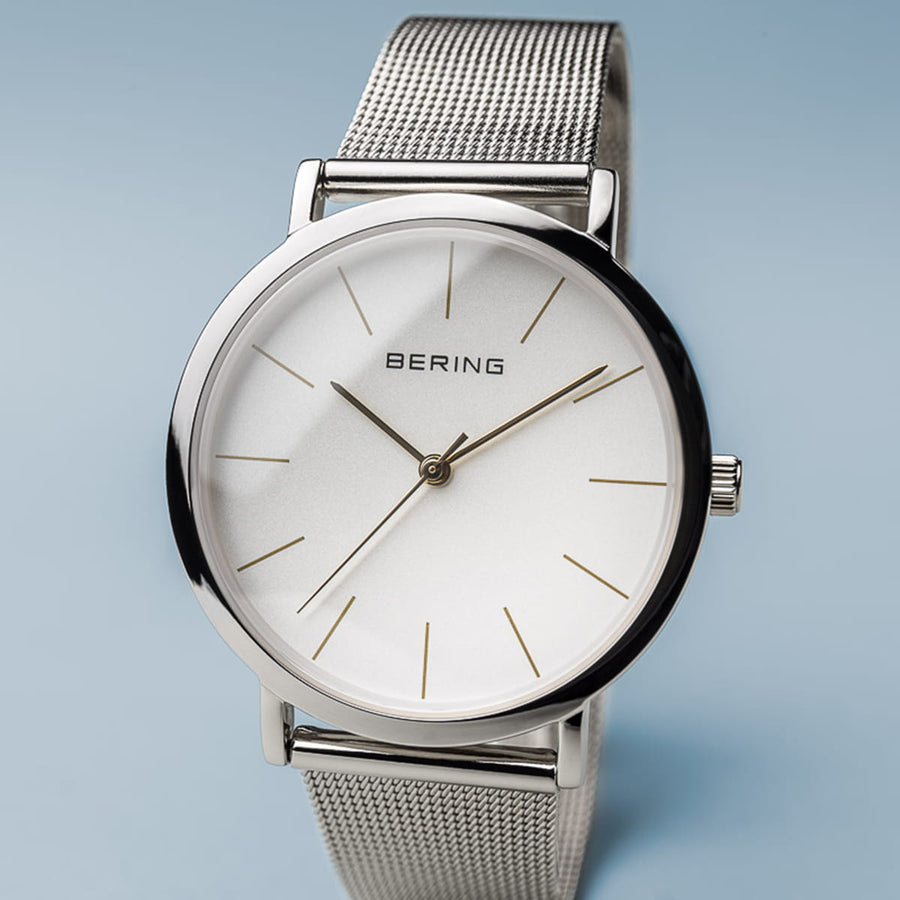 Bering Classic Stainless Steel Mesh Watch