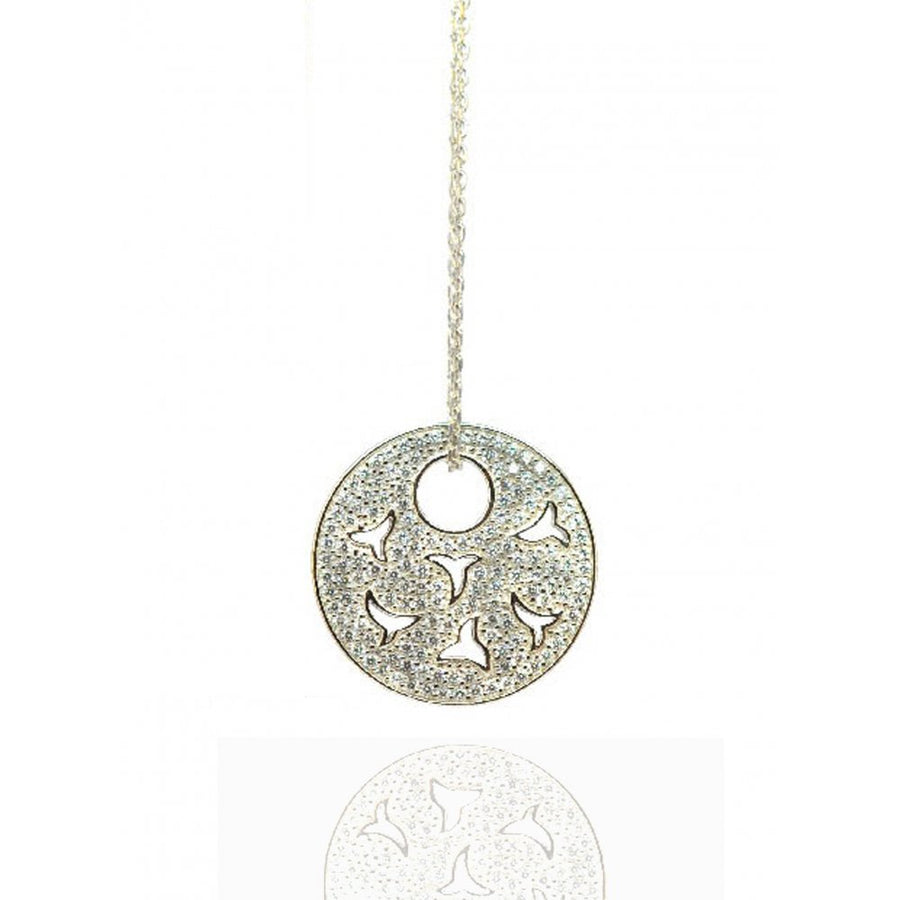Babette Wasserman 'Universal Flame' Sterling Silver Pendant