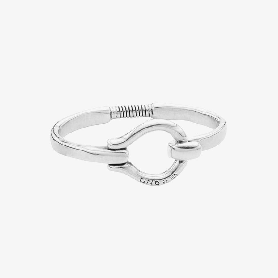 Silver Plated Hook and Spring Bangle