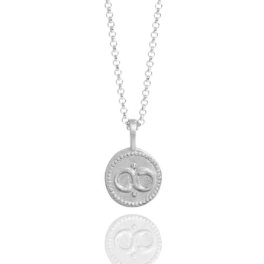 MURU Sterling Silver Coin Necklace - INFINITY