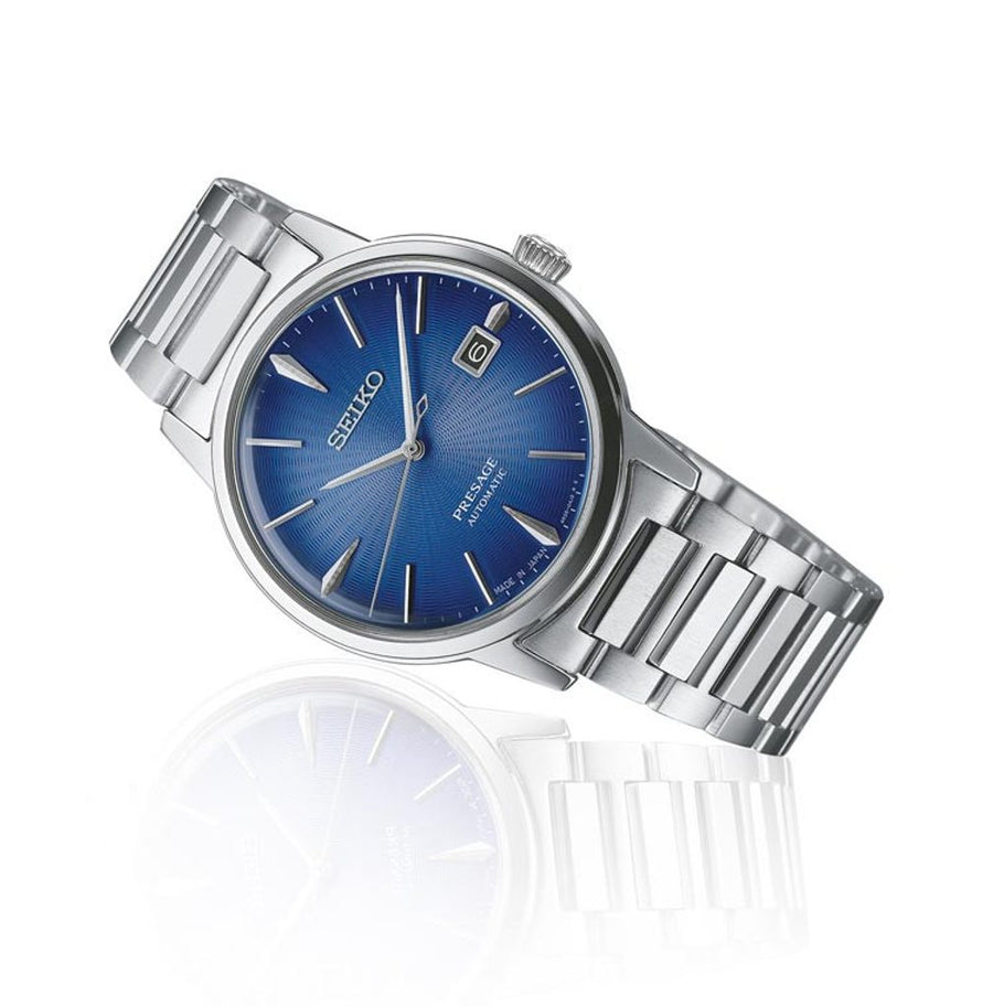 Seiko Gents Blue Dial Automatic Presage Watch