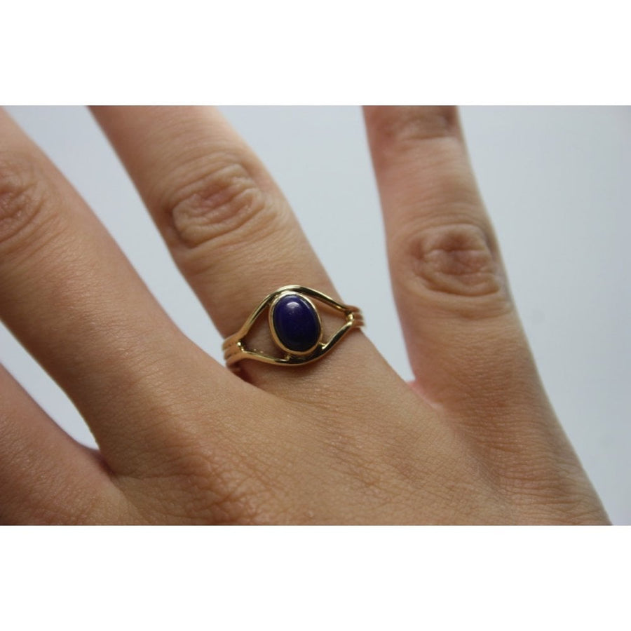Bensons Originals 9ct Yellow Gold lapis Lazuli Ring