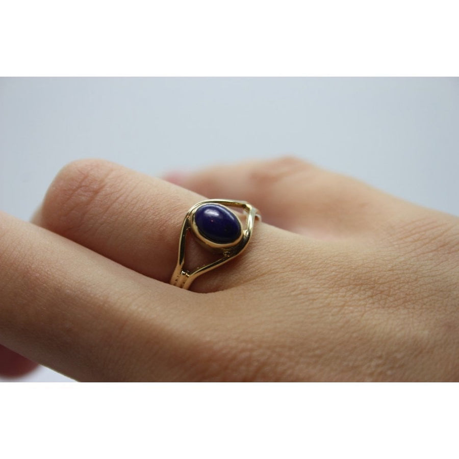 Bensons Originals 9ct Yellow Gold lapis Lazuli Ring