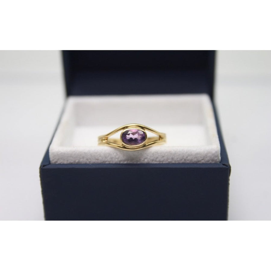 Bensons Originals 9ct Yellow Gold Amethyst Ring