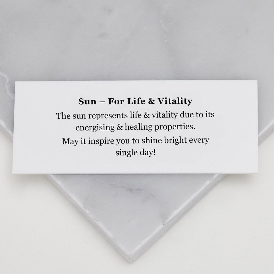 MURU Sterling Silver Sun Necklace - LIFE & VITALITY