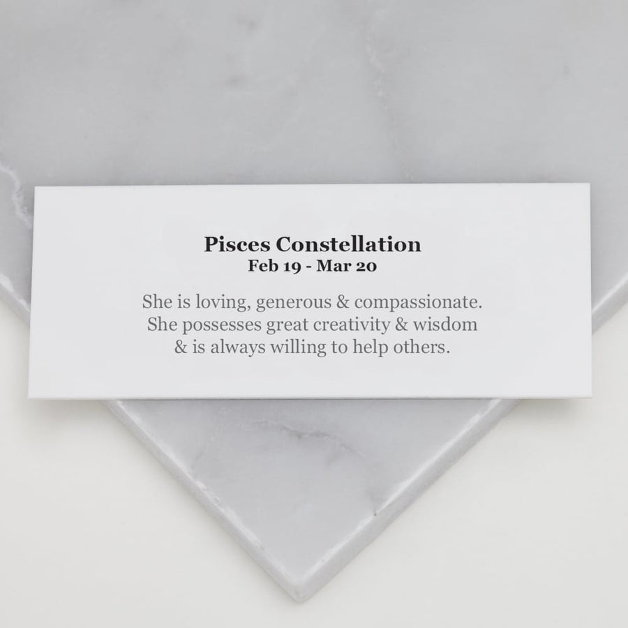 Muru Sterling Silver 'Pisces' Constellation Necklace