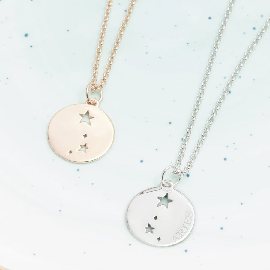 MURU Sterling Silver 'Aries' Constellation Pendant