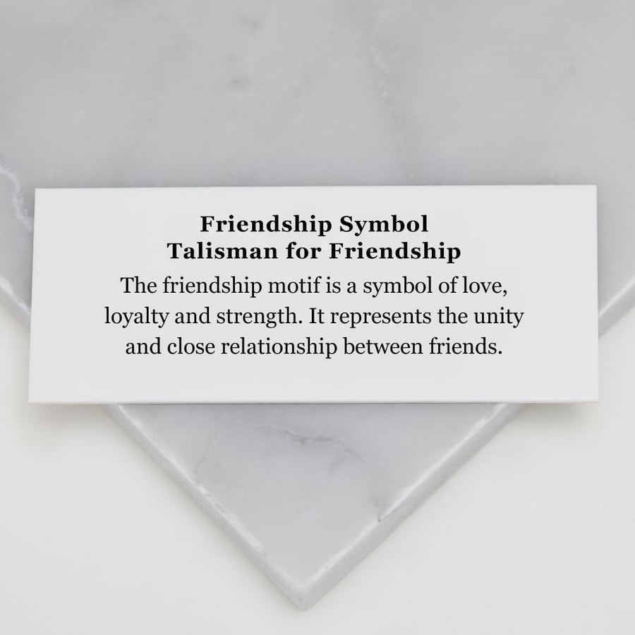 MURU Sterling Silver Stud Earrings - FRIENDSHIP SYMBOL