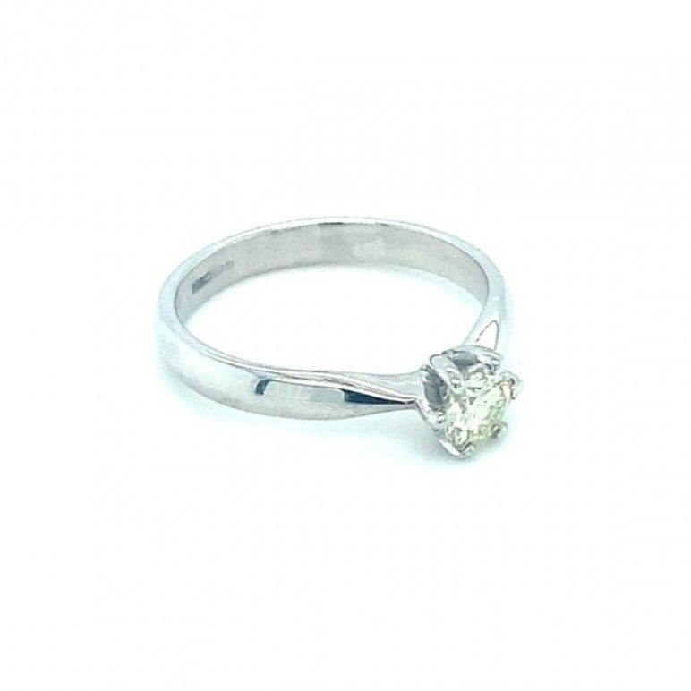 9ct White Gold 0.30ct Diamond Solitaire Ring