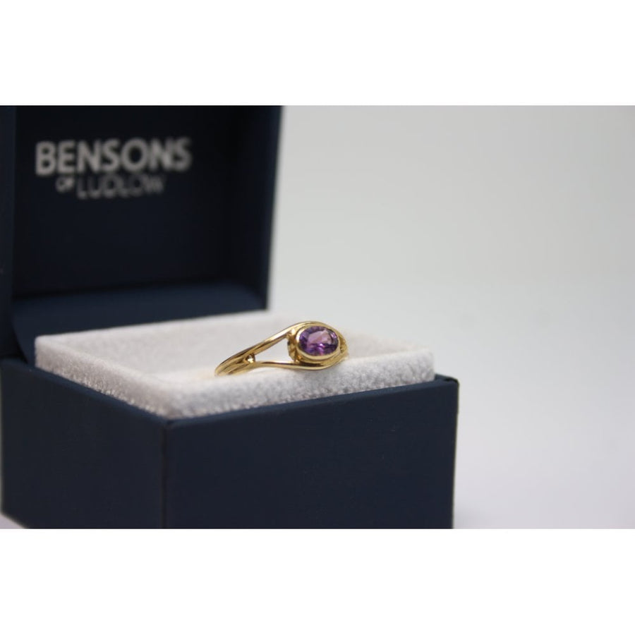 Bensons Originals 9ct Yellow Gold Amethyst Ring